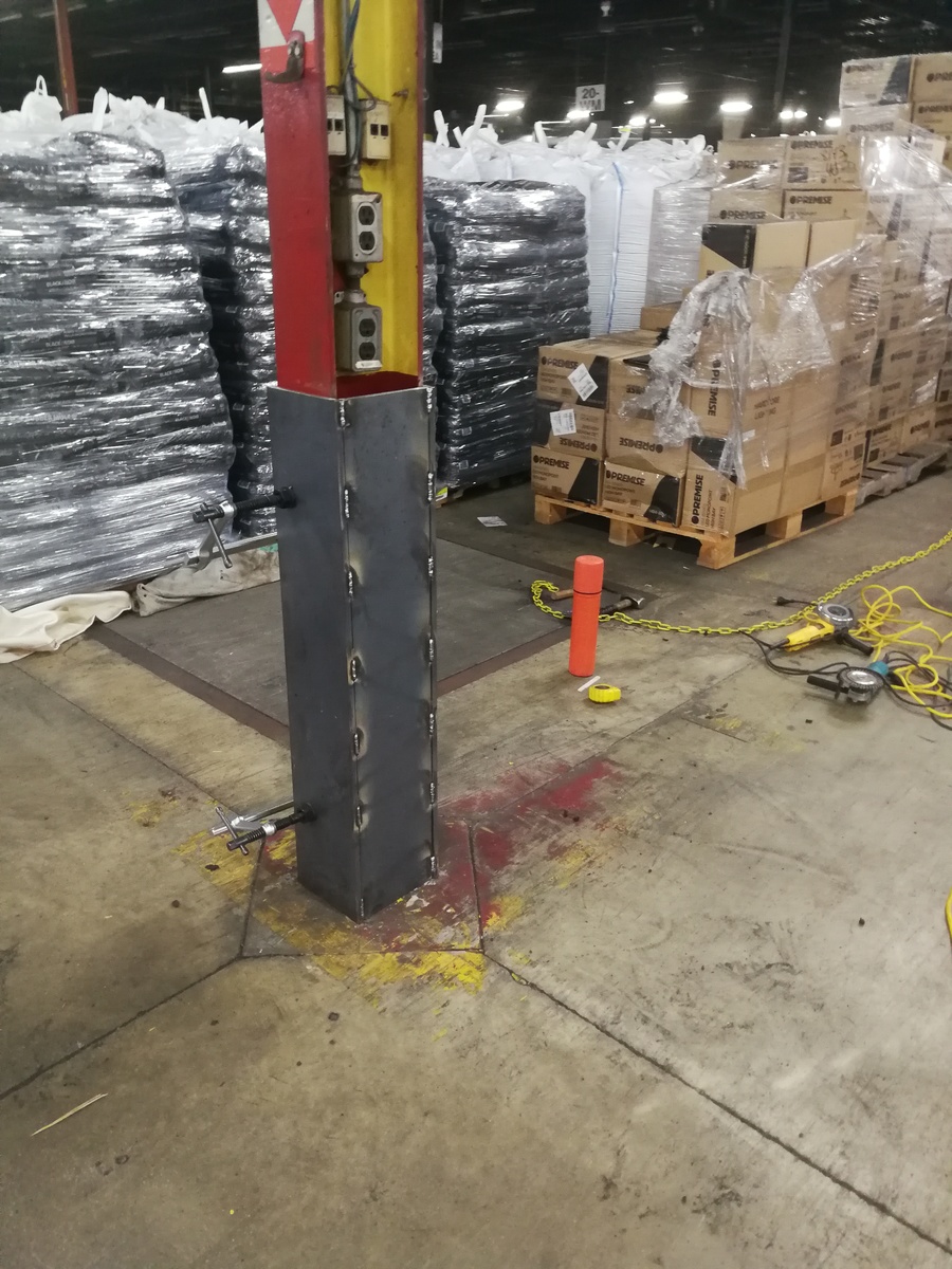 Belvedere Welding Gallery Photos - gallery-images/vColumn Repair.jpg